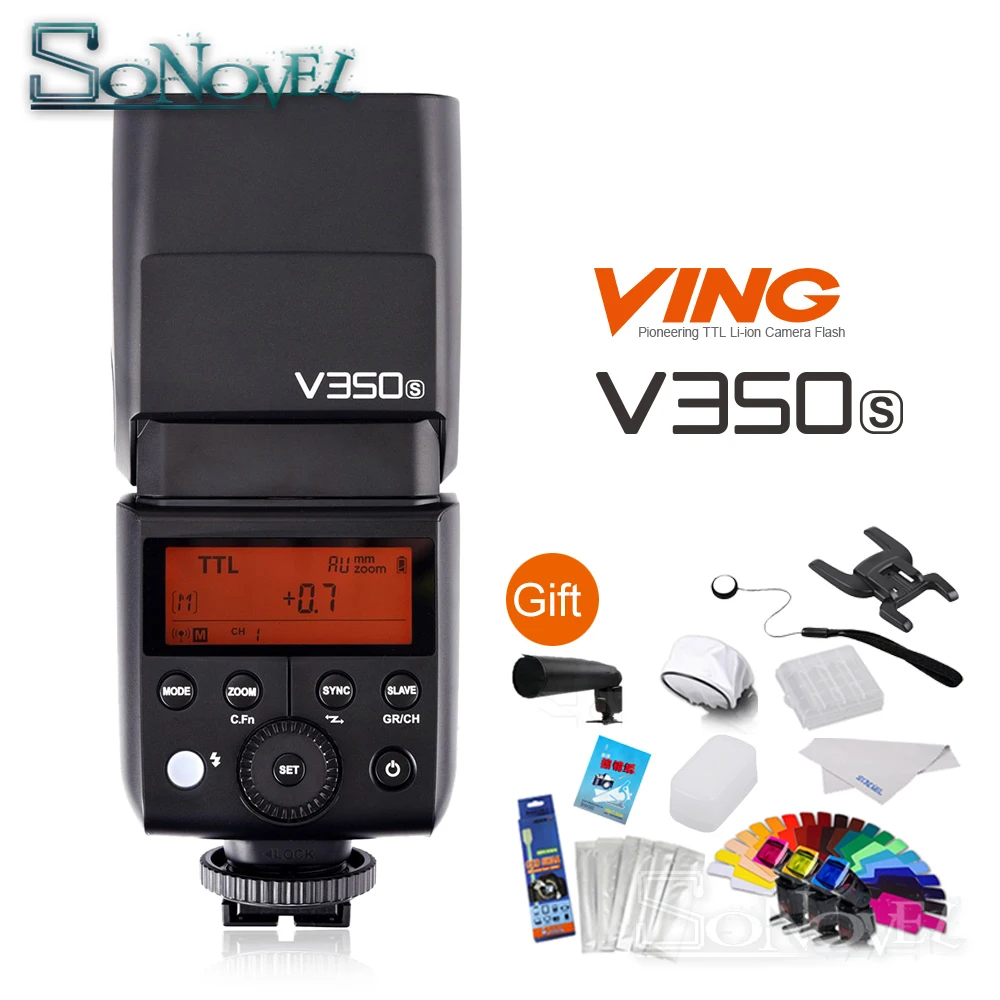 In Stock Godox V350s Ttl Hss 1/8000s Speedlite Flash With Builtin