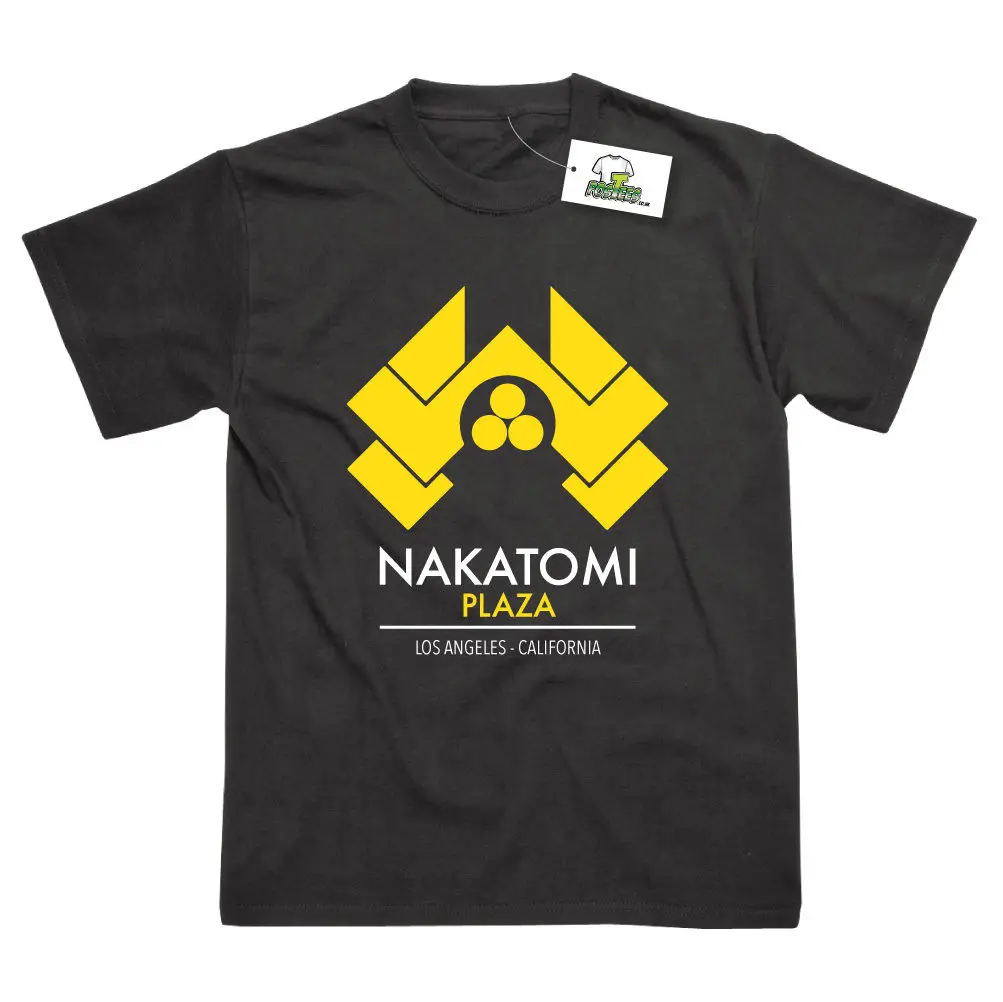 Nakatomi Plaza Inspired by Die Hard Printed T-Shirt Top Tee 100% Cotton Humor Men Crewneck Tee Shirts Tops Tshirt Homme Nakatomi Plaza Inspired by Die Hard Printed T-Shirt Top Tee 100% Cotton Humor Men Crewneck Tee Shirts Tops Tshirt Homme