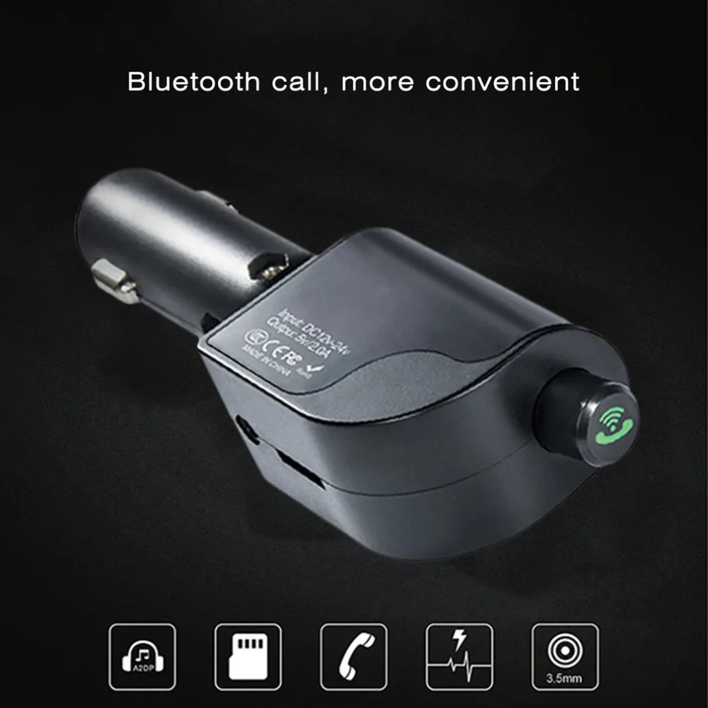Car Hands Free font b Wireless b font Bluetooth FM Transmitter Dual USB Faster font b