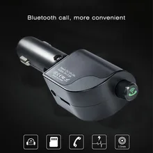 Car Hands Free Wireless Bluetooth FM Transmitter Dual USB Faster Charger 2.4A Car Kit MP3 Player Car Accessories