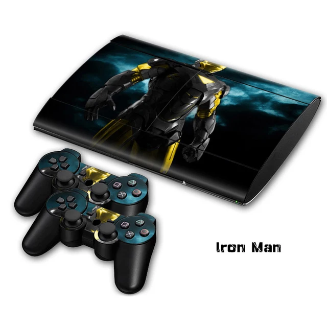 Best Price Vinyl Skin Sticker For Sony PlayStation 3 Super Slim Console and Controller Skin -Iron Man