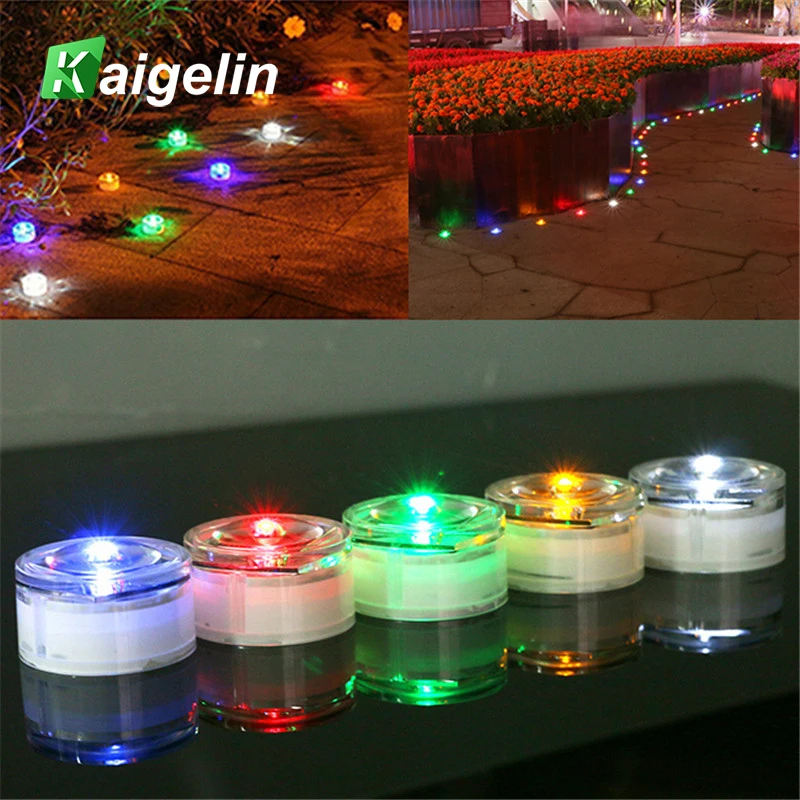 

10PCS Solar Underground Light Colorful Waterproof LED Lamp Spot Light Builtin Battery Outdoor Square Garden Decoration Lighting
