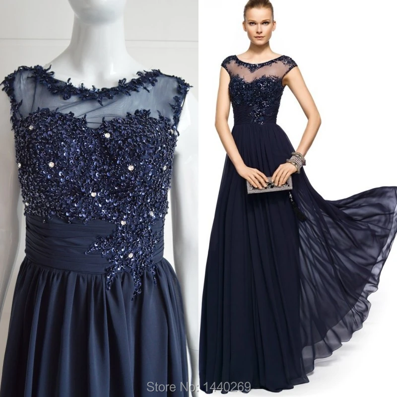 navy blue formal top