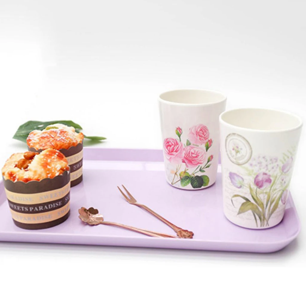 Flower Pattern Mug Melamine Office Home Coffee Tea Water Drinking Cup Drinkware for restaurants hotels restaurants
