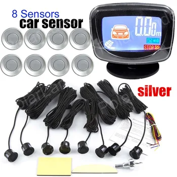 

9 colors for option Car parking sensor with LCD display 8 sensors buzzer alarm Car Reverse Radar auto detector backup
