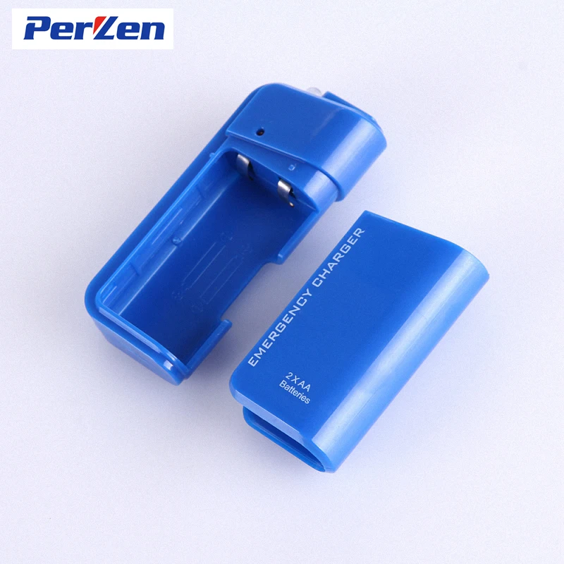 Drop Shipping! Powerbank 2X AA Battery Emergency USB Power Bank Charger Portable Charger for Phone Colorful Various