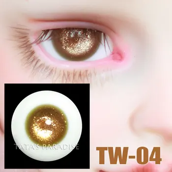 

BJD 14mm 16mm Round Glass Eyes Eyeball BJD doll Doll Reborn Baby Doll makeup for 1/3 1/4 1/6 BJD SD doll accessories TW-04