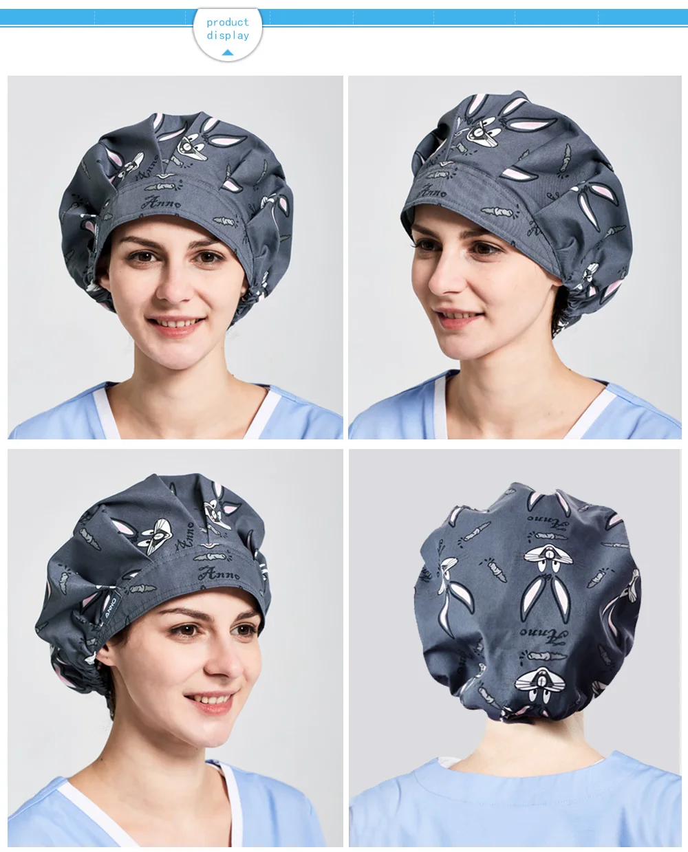 ANNO бренд хлопок спецодежда медицинская медицинские шапочки зубные для женщин хирургические шапки мультфильм больницы шапка медсестры Clinic