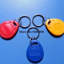 800 шт./лот 125 кГц RFID поисковая метка ID карты брелоки с RFID, карта контроля доступа синий желтый красный