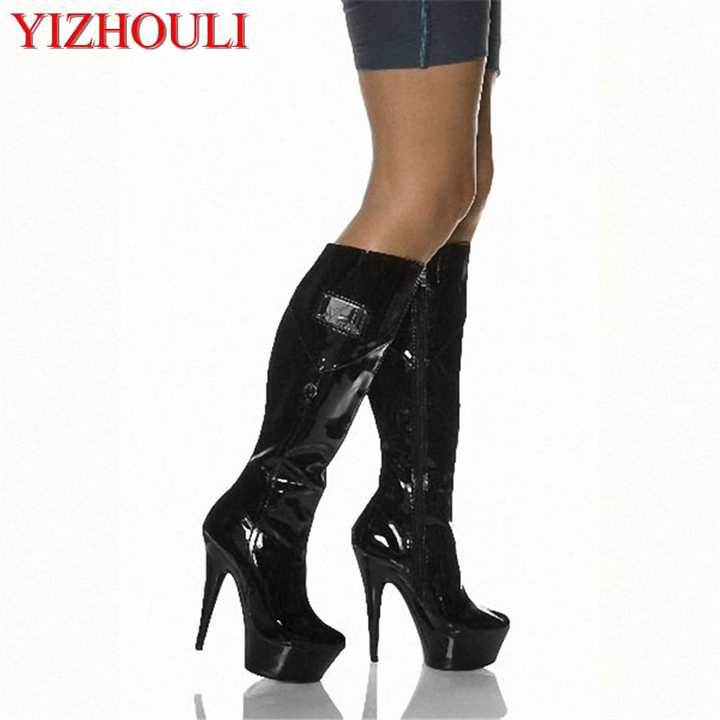 6 inch platform boots