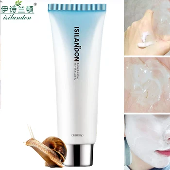 

ISILANDON Snail Facial Cleanser Organic Natural Daily Face Wash Anti Aging Mild Exfoliating Gel Deep Pore Cleansing Skin Care