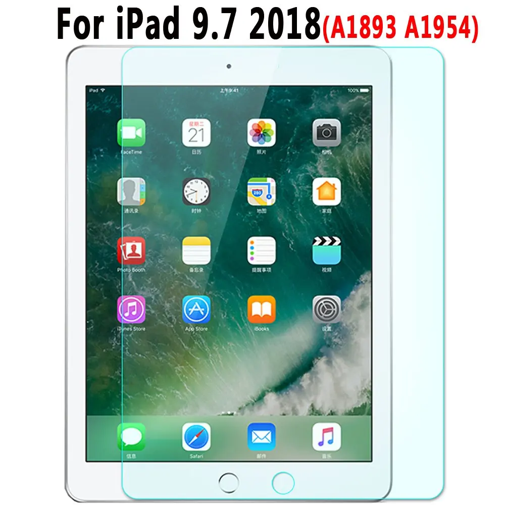 Топ 0,33 мм 9H HD закаленное стекло для Apple, iPad 9,7 iPad Air 1 2 Pro 9,7 5 6 5-го 6-го поколения, защита экрана - Цвет: For iPad 9.7 2018