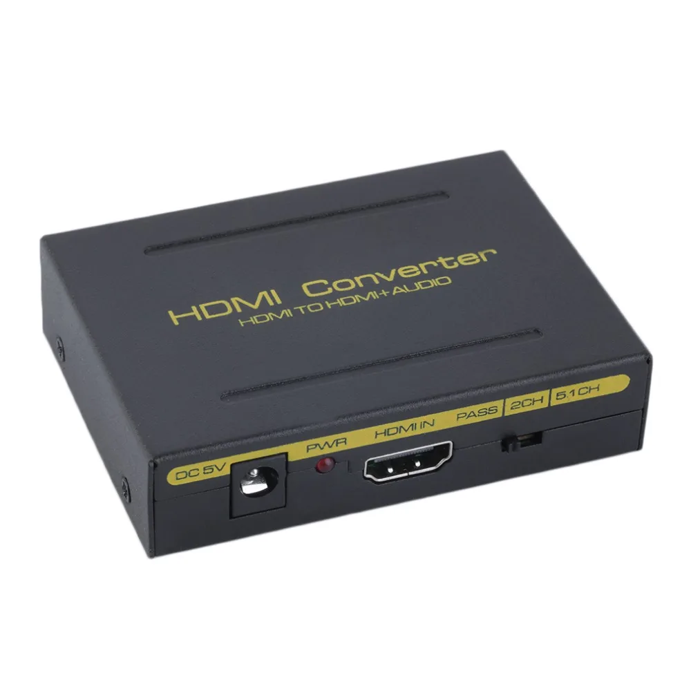 YHX Digital HDMI to Optical Audio/Analog Stereo L/R Analog Converter Decoder Splitter Adapter