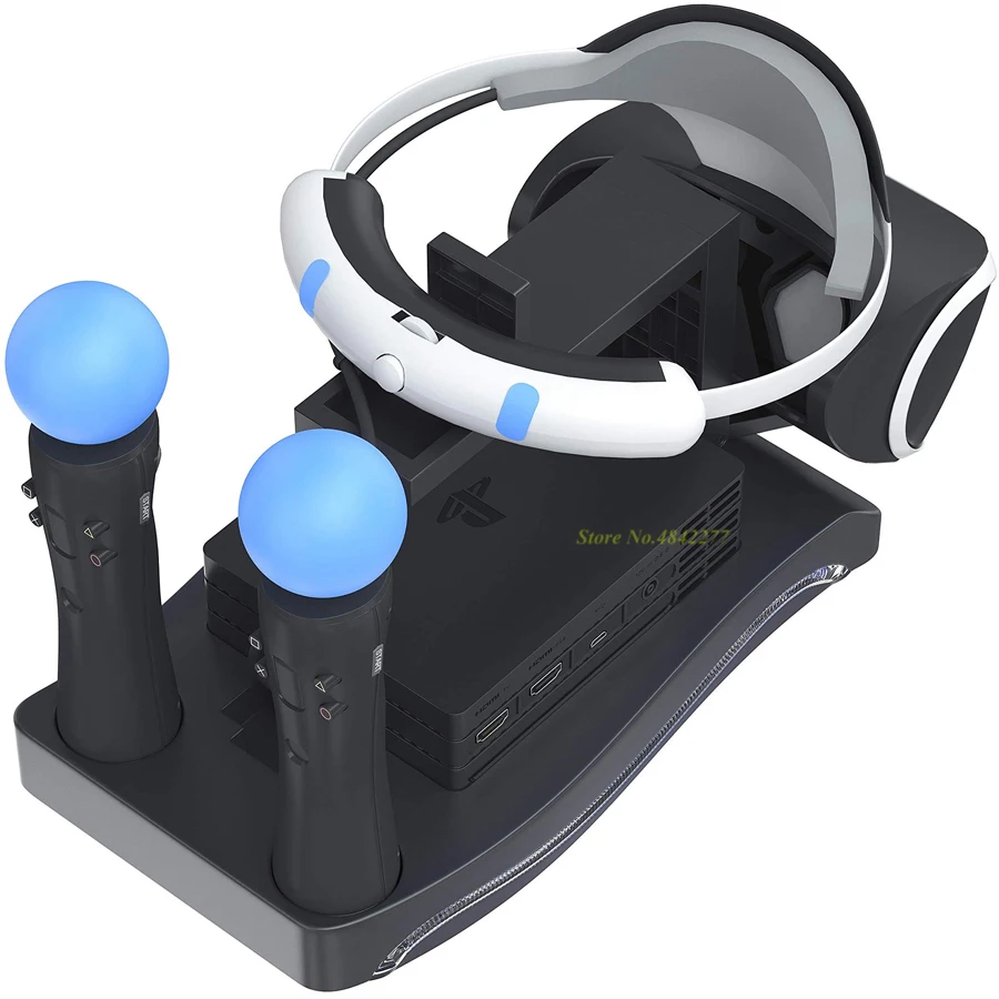 PS4 PS VR Move Storage Stand 2 контроллера зарядки наушники с док-станцией держатель светодиодный индикаторный кронштейн для PS 4 PSVR Move CUH-ZVR2 2th