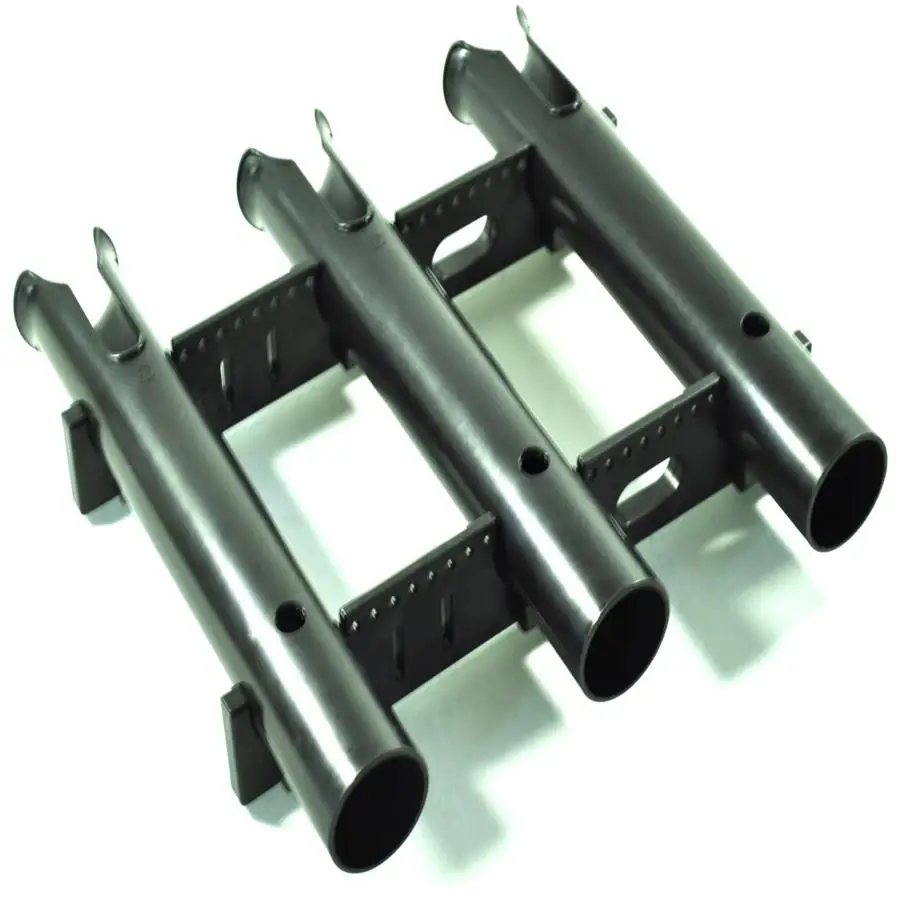 

Marine Boat Black Three Pole Side Mount Rod Holder Fishing Tool Holder