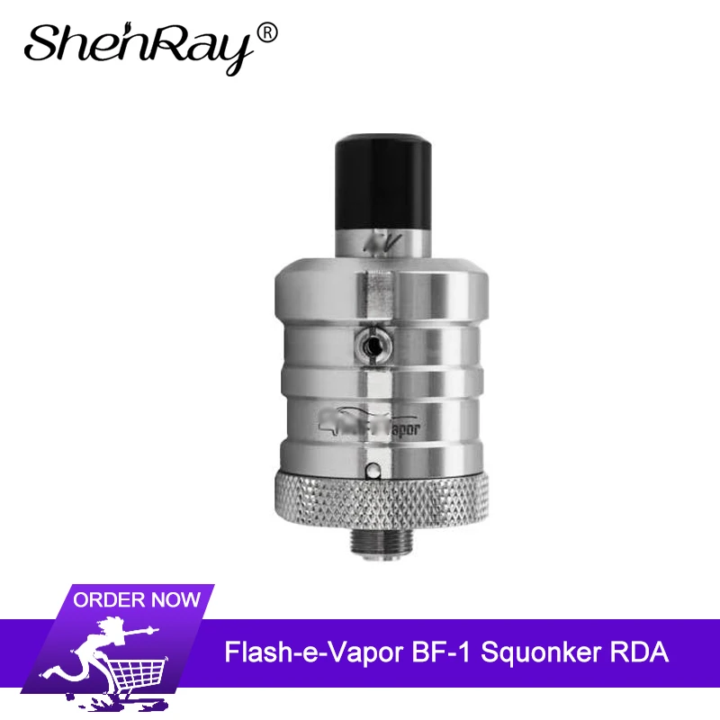 

Shenray Flash-e-Vapor BF-1 Squonker RDA Atomizer 23mm Single Coil Vape Tank Vaporizer Rebuilding Dripping RDA For Squonker Mod