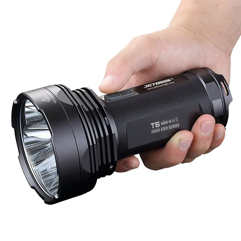 Походный светильник светодиодный вспышка JETbeam T6 4 * CREE XP L Max.4350 LM луч бросать 750 м +