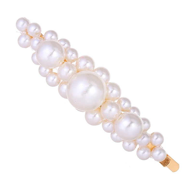 H306 Hair Clips For Girls Metal Hairpins With Pearls Hair Pins Jewelry Accessories
