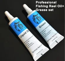 Fishing reel maintenance kit/set 2pcs/set ball bearing liquid oil+grease carp fishing accessories& fly fishing tools