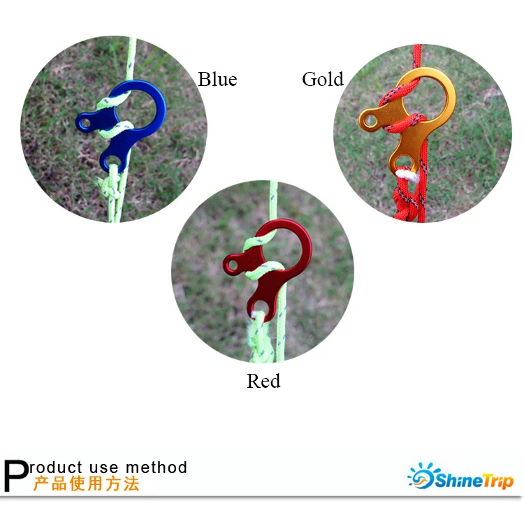5 шт. палатка Пряжка Быстрый узел палатка пряжки для веревки 3 отверстия антискользящие открытый пеший Туризм затяжки крюк ветер пряжки для