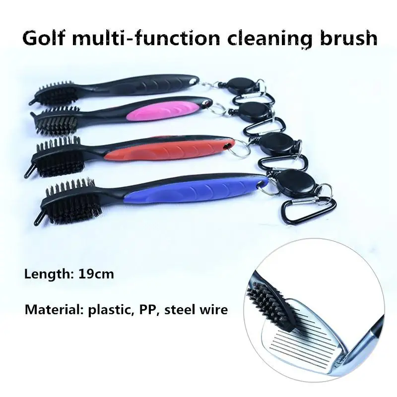 

Mounchain Golf clubs Cleaning Brush Double-sided Brush Golf Supplies Cleaner Golf Accessory