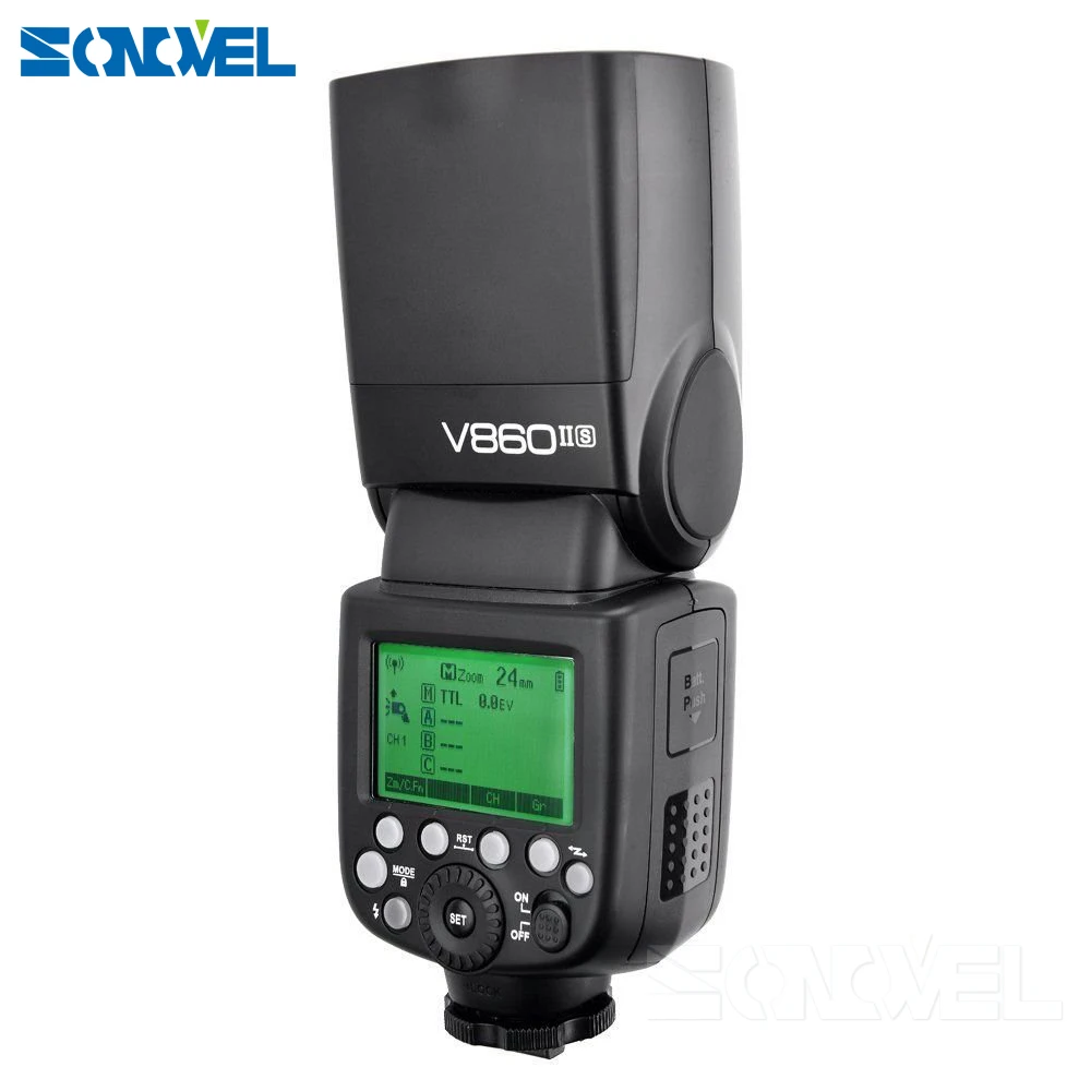 Бесплатная доставка DHL! 3X Godox V860II S TTL 2 4G GN60 Беспроводная литий ионная Вспышка Speedlite