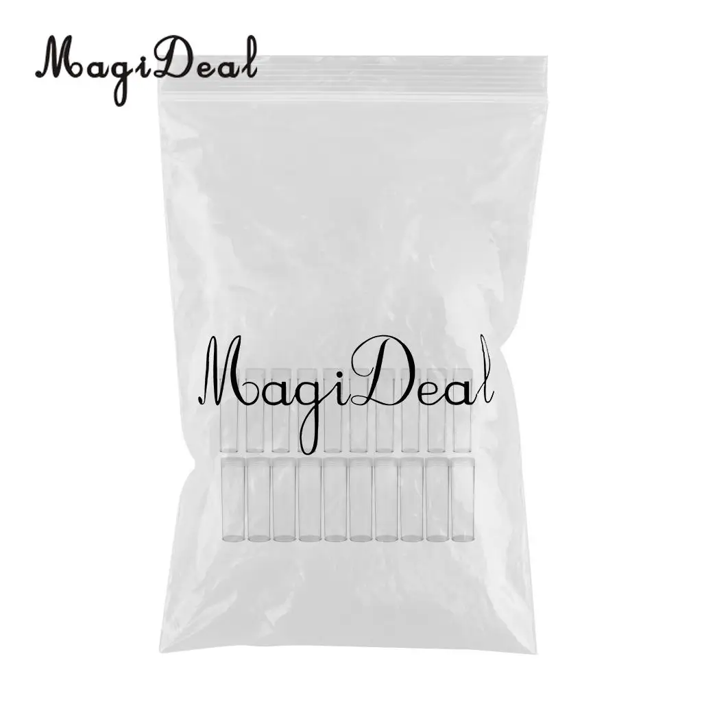 20Pcs Coin Protective Tube Holder Clear Round Case Coin Storage Box Canister