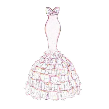 

PANFELOU Thousand layer dress wedding dress metal craft paper die cutting dies Scrapbooking/DIY Embossing Valentine's Day cards