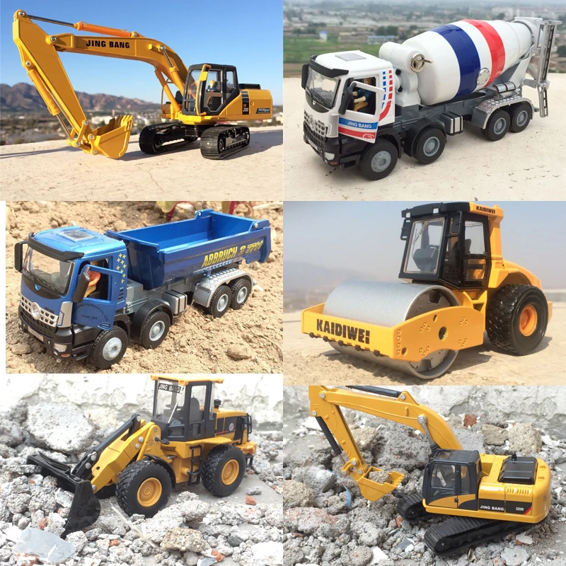 

Children's Gift Excavator Dump Truck Mixer Forklift Super Solid Alloy Engineering Model Toy W82