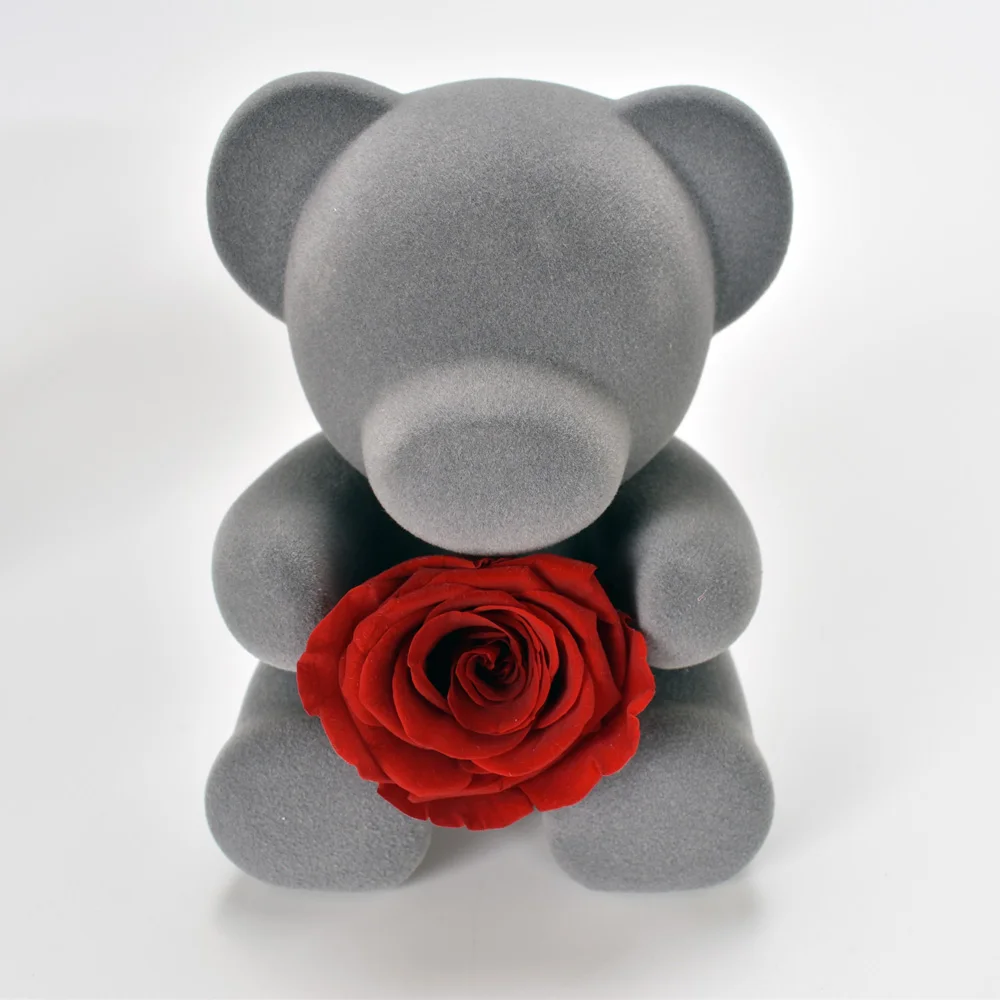 preserved rose teddy bear