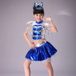 Детей бальных танцев костюм джаз юбка для танцев танец Черлидинга юбка детские танцевальные костюмы в стиле хип-хоп