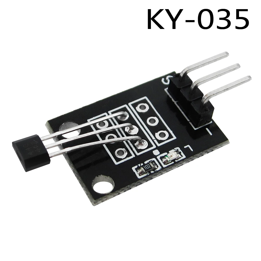 1x 3pin KY-035 klasy Bihor analogowy Hall czujnik magnetyczny moduł zestaw startowy diy KY035 1x 3pin KY-035 klasy Bihor analogowy Hall czujnik magnetyczny moduł zestaw startowy diy KY035