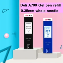 240 шт./лот для кулинарно-деликатесной продукции A700 0,35 мм гелевая ручка повторная заливка 129 мм длина всего иглы цвет: черный, синий 2 цвета по желанию заменитель для ручки с гелевыми чернилами