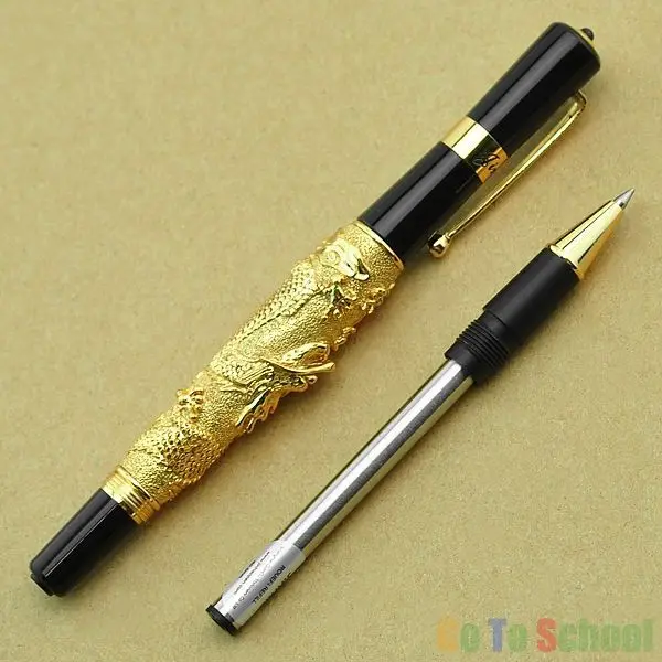 Jinhao высокое качество новый дизайн золотой летающий дракон Noblest шариковая ручка