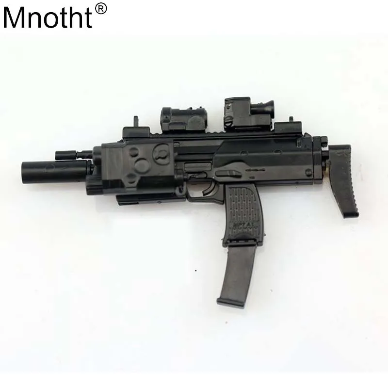 

Mnotht 1/6 Soldier MP7 Gun Model Dual Double Form Prop for 12in Single Self-defense Action Figure Plastic 4D Assembled Puzzle m5