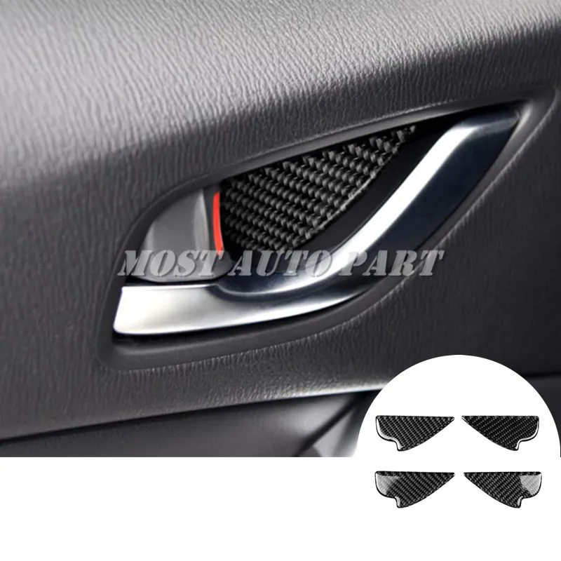 4 шт. накладки на дверную ручку автомобиля из углеродного волокна для Mazda CX 8 2018