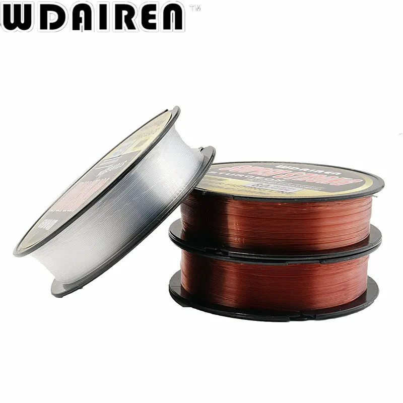 Brand Super Strong Japanese 100m 100% Nylon Transparent Not Fluorocarbon Fishing Line Fishing Tackle Not linha multifilamento