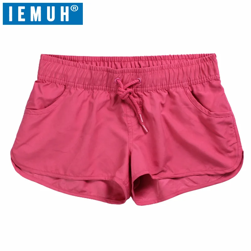 Женские шорты для плавания IEMUH быстросохнущие летние пляжные серфинга