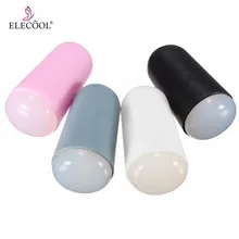 Elecool 1pc silicone arte do prego stamper raspador diy arte do prego modelo de carimbo imagem placa de pintura da arte do prego selo ferramenta acessórios(China)