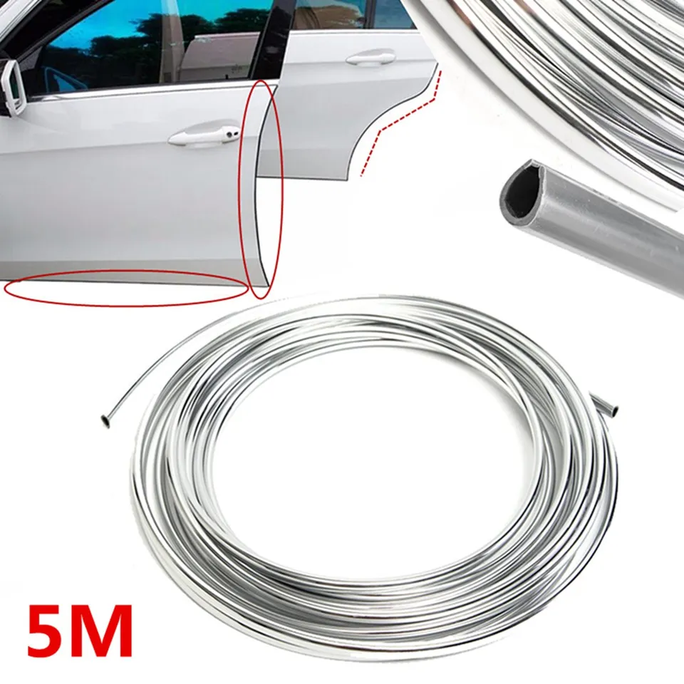 5M tira de ajuste de moldeo Rojo Puerta Del Coche Protector De Borde Protector arañazos Cubierta 1 X FNR