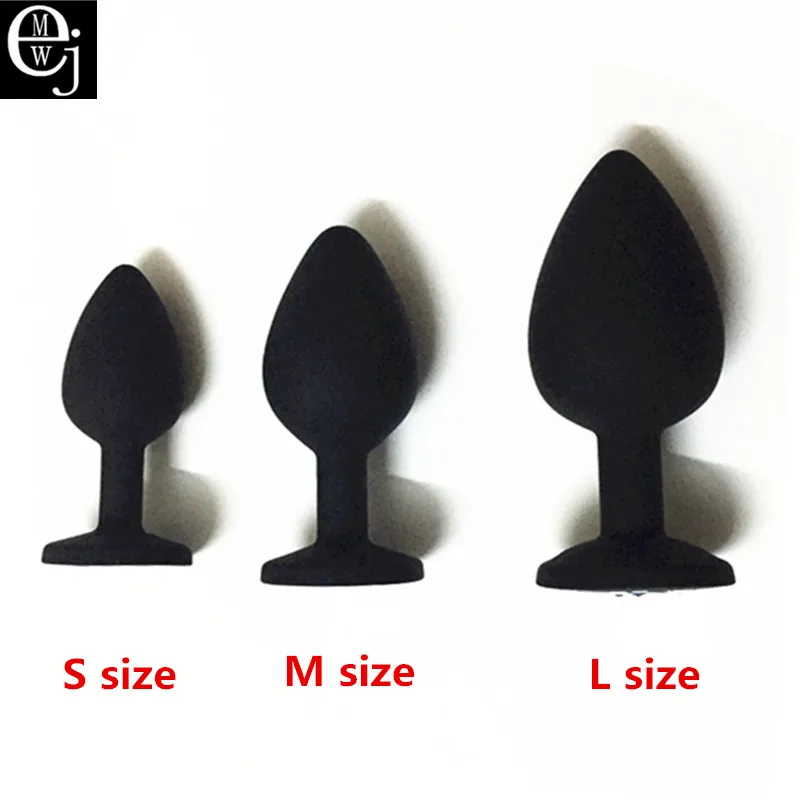 EJMW Silicone Anal Beads 3 Size Plug You Can Choose Butt With Crystal Jewelry Sex Toys For Women Men Gay AV |