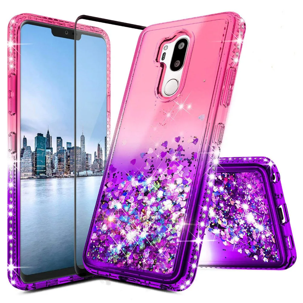 Роскошный блестящий чехол с бриллиантами для LG G7 thinq G710 6 1 жидкий зыбучий песок