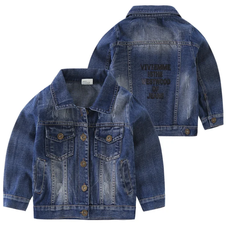 Ins Baby Toddler Girl's Boy's Blue Denim Jacket Jeans Coat Clothing 2T