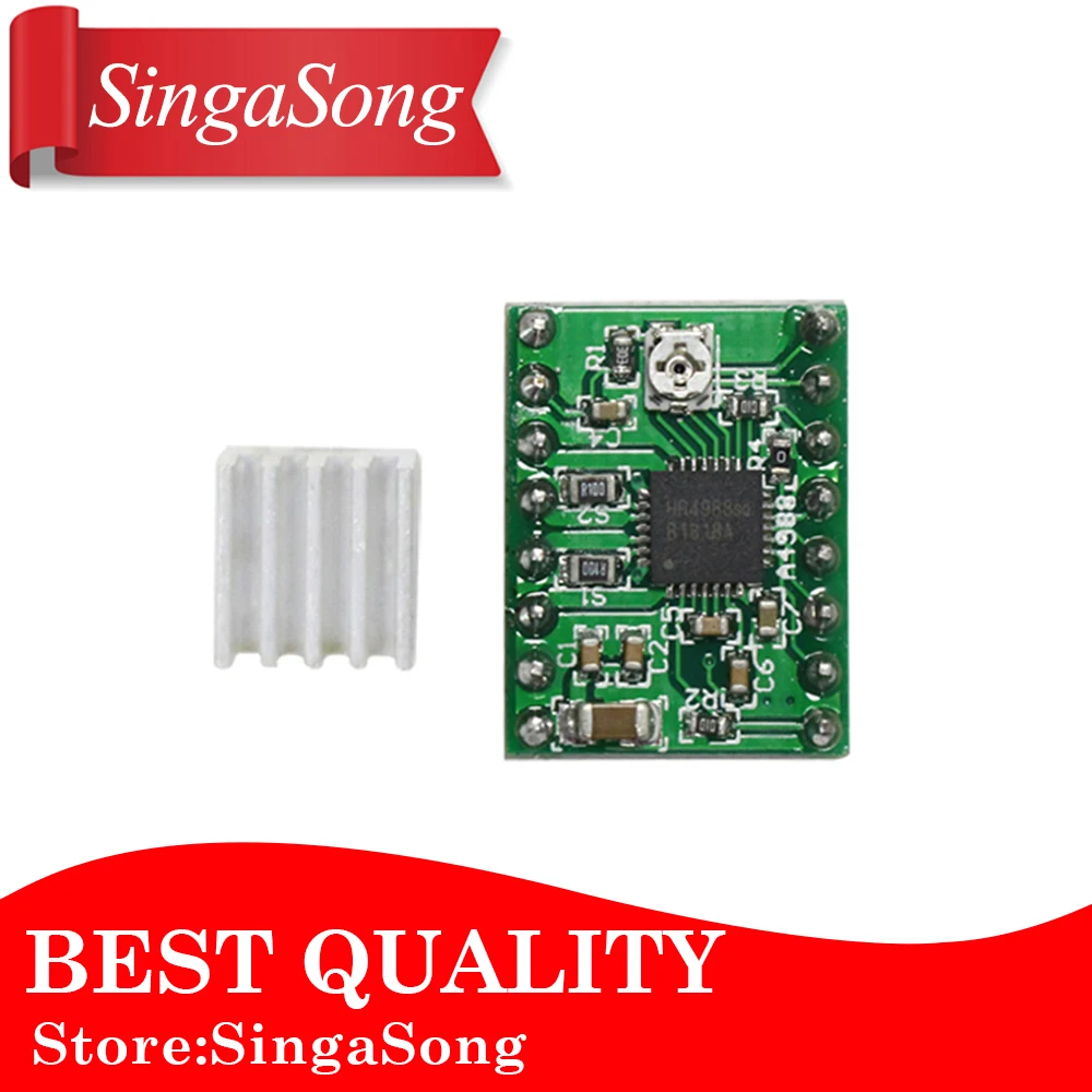 

30pcs/lot.Reprap Stepper Driver A4988 Stepper Motor Driver Module + Heat Sink