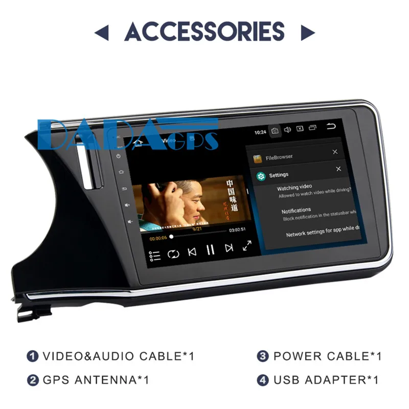 Perfect 10.2 Inch Android 8.0 7.1 Car Radio Stereo GPS Navigation for Honda City 2015-2018 Multimedia Headunit Audio no DVD Player Video 8