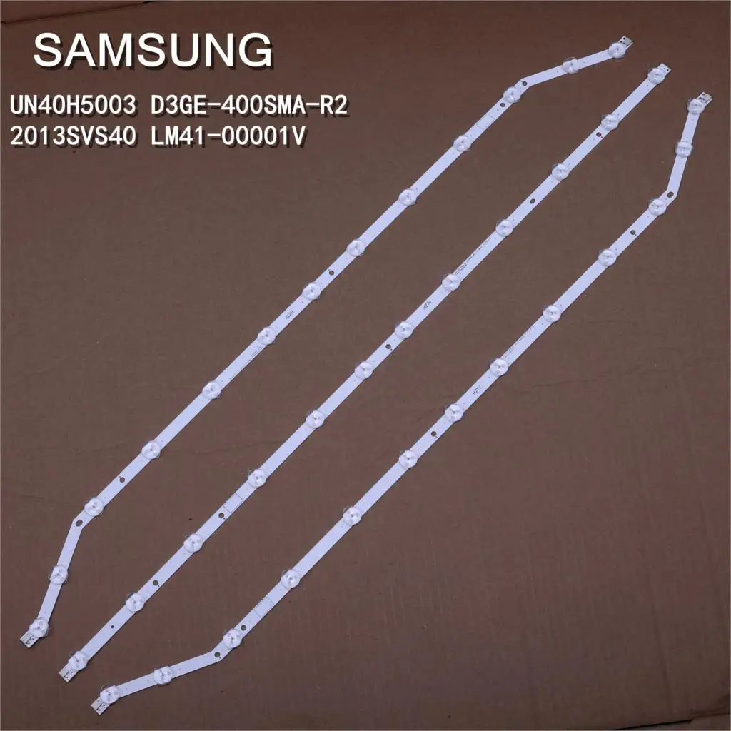 3 шт. 76 см светодиодный Подсветка 12/13eds для Samsung 40 ''39" ТВ UN40H5003 D3GE 400SMA R2 2013SVS40 39 T2 3228N1 LM41 00001V 00001W