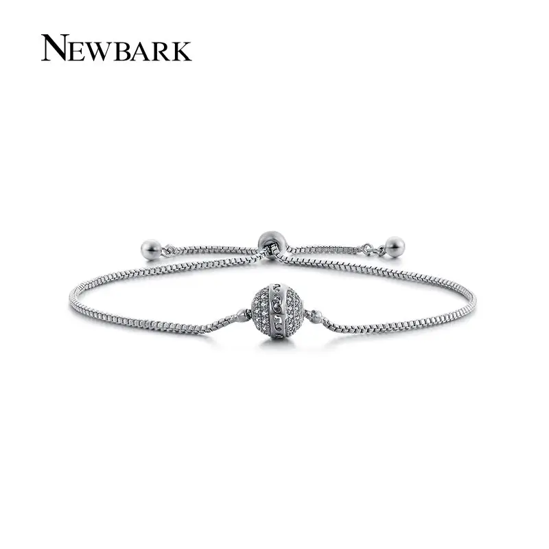 NEWBARK Европейский Регулируемый цепи бусины браслеты с подвесками для женщин медь