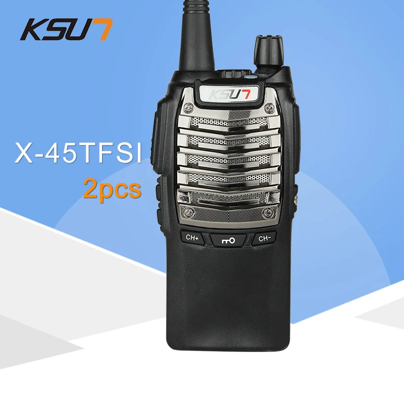 

(2PCS) KSUN X-45TFSI Two Way Radio Fidelity Sound Quality Hotel Civil Making A Hand Walkie Talkie
