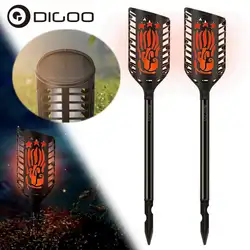 Digoo DG-FLE01 Солнечный сад украшения светодиодный пламя лампы Открытый Пейзаж автоматический Водонепроницаемый Атмосфера свет для Патио двор