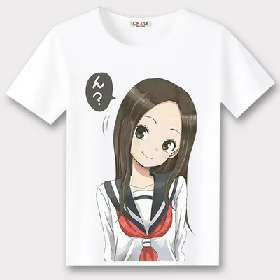 10 Новые футболки Karakai Jouzu no Takagi-san the Master of Teasing, футболка для косплея, топы с короткими рукавами, футболки для женщин и мужчин - Цвет: 10